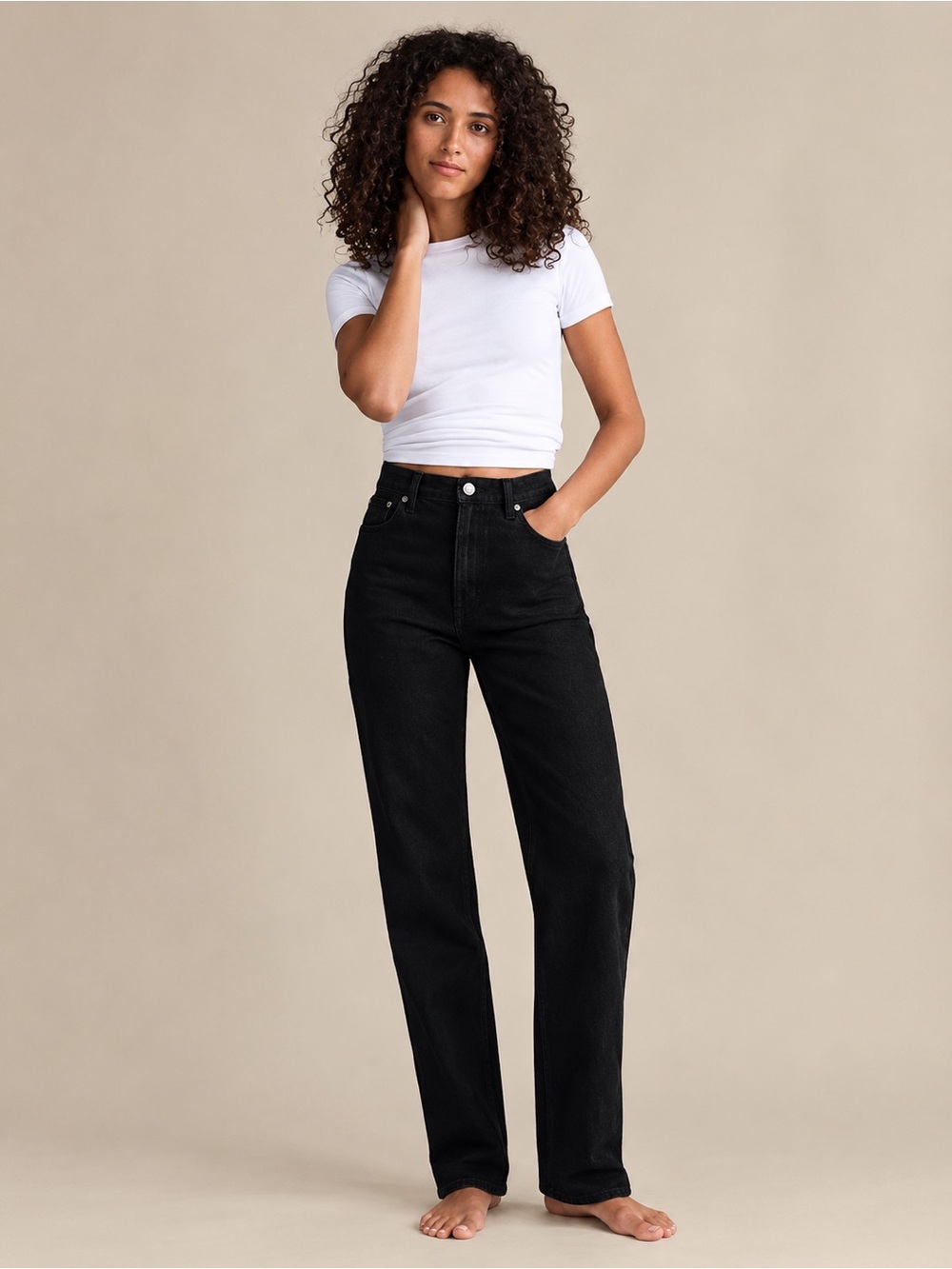 NWT! BANANA REPUBLIC HIGH-RISE 90S STRAIGHT JEAN - Size 27 🚏